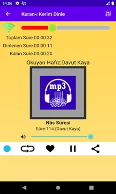 Kuran-ı Kerim Dinle android App screenshot 1